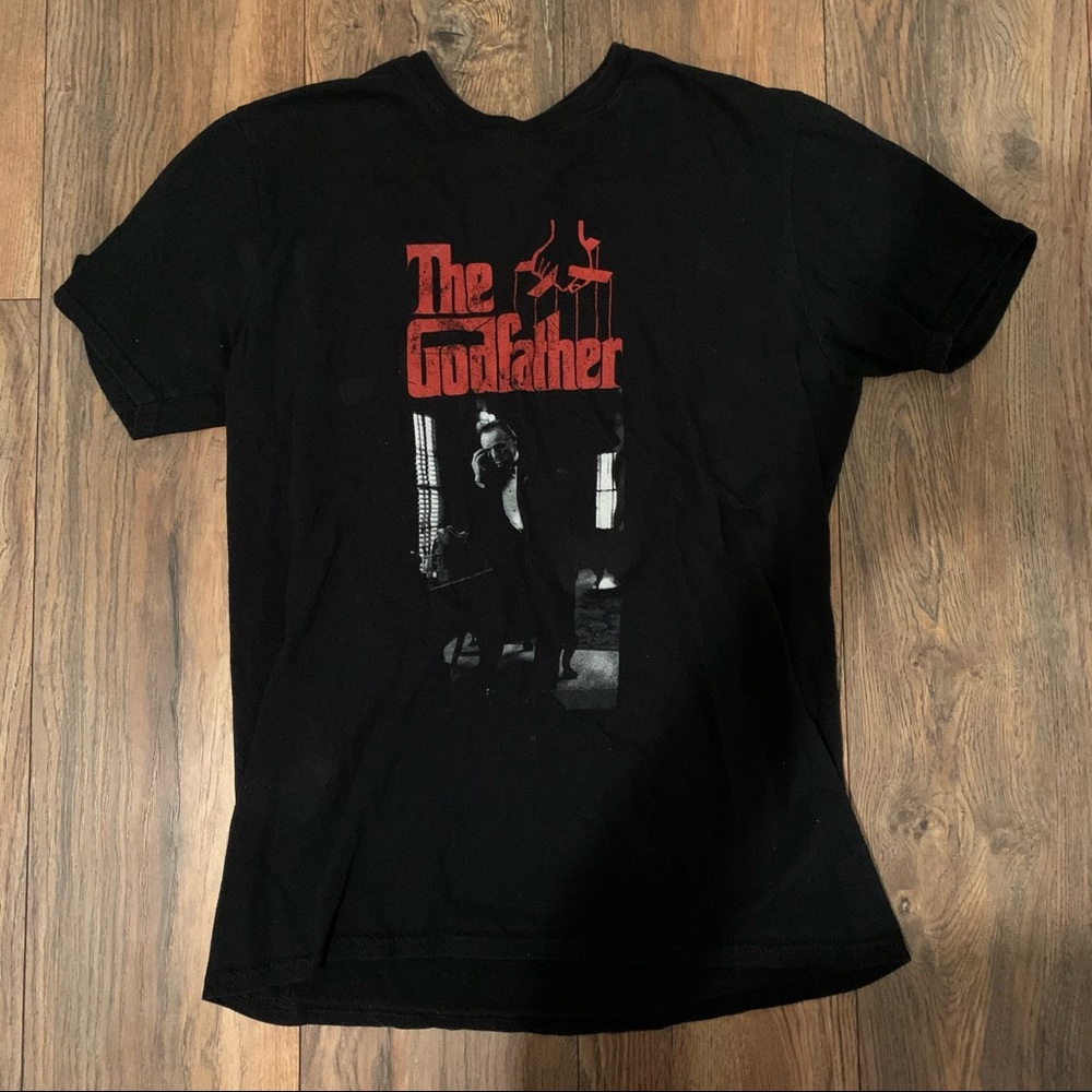 black the godfather tee shirt